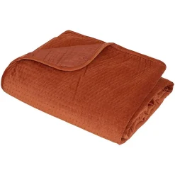 Dessus de lit Lilou terracotta 260x240cm - Atmosphera