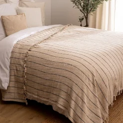 Dessus de lit Luisa 240x260cm beige - Atmosphera