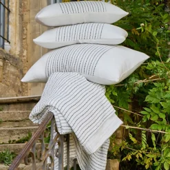 Dessus de lit mousseline de coton 260x240 cm IMANI blanc neige caviar