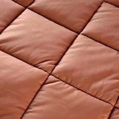 Dessus de lit polyester microfibre 240x220 cm LAZY orange ocre