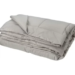 Dessus de lit polyester microfibre 160x240 cm LAZY beige galet