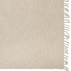 Dessus de lit Slub tufté 240x260 coton