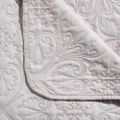 Dessus de lit 240x260 + 2 taies Arabesque lin