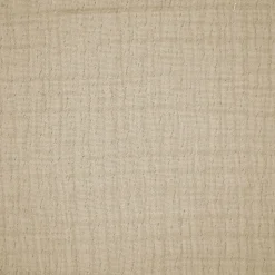 Dessus de lit 230x250 cm BREHAT 100% gaze de coton marron galet