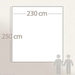 Dessus de lit 230x250 cm BREHAT 100% gaze de coton marron galet