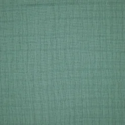 Dessus de lit 230x250 cm BREHAT 100% gaze de coton vert lichen