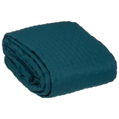 Dessus de lit 240x260 Kalia bleu + 2 taies