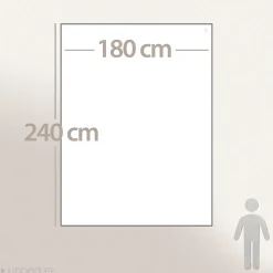 Dessus de lit ZAGORA pur coton 250 g/m² 260x240 cm blanc neige