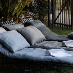 Dessus de lit ZAGORA pur coton 250 g/m² 260x240 cm beige lin