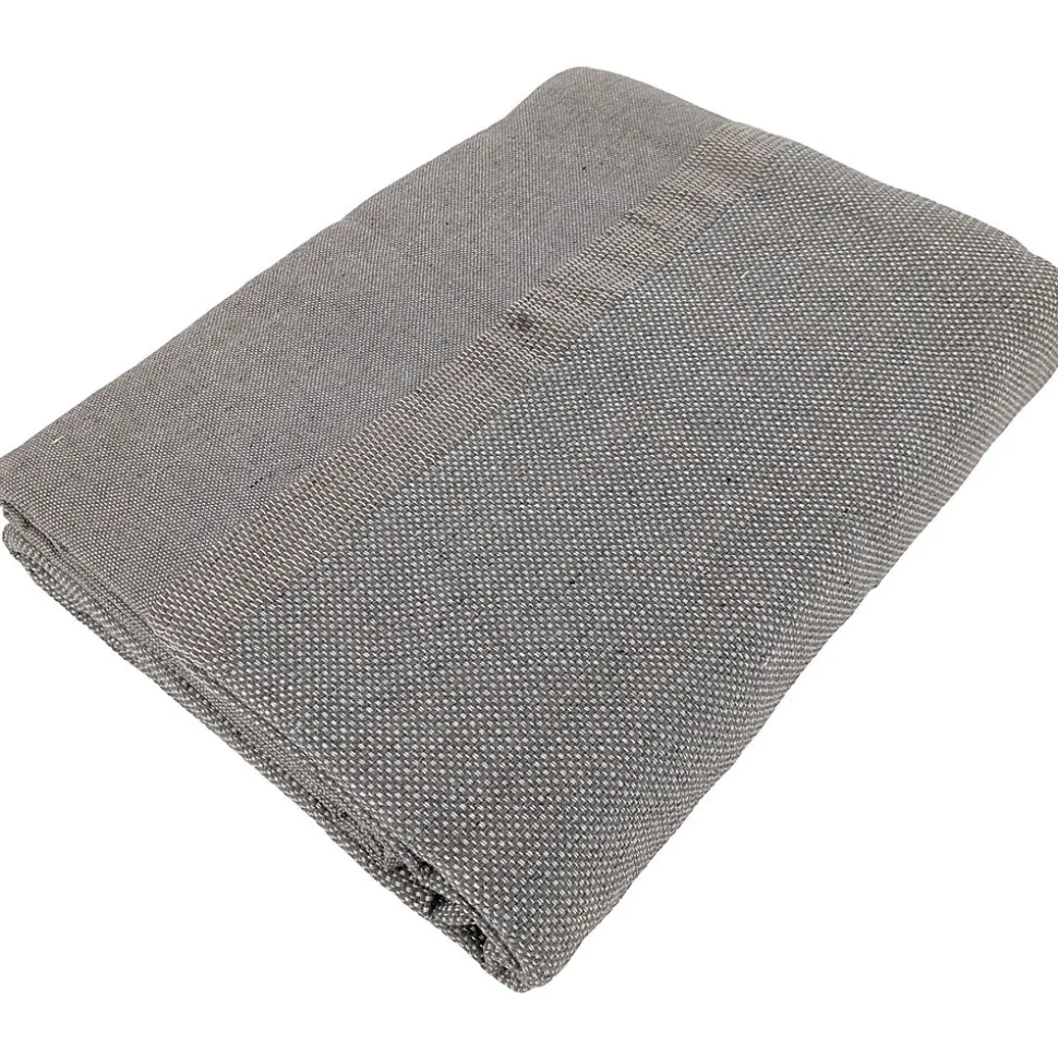 Dessus de lit ZAGORA pur coton 250 g/m² 180x240 cm beige lin