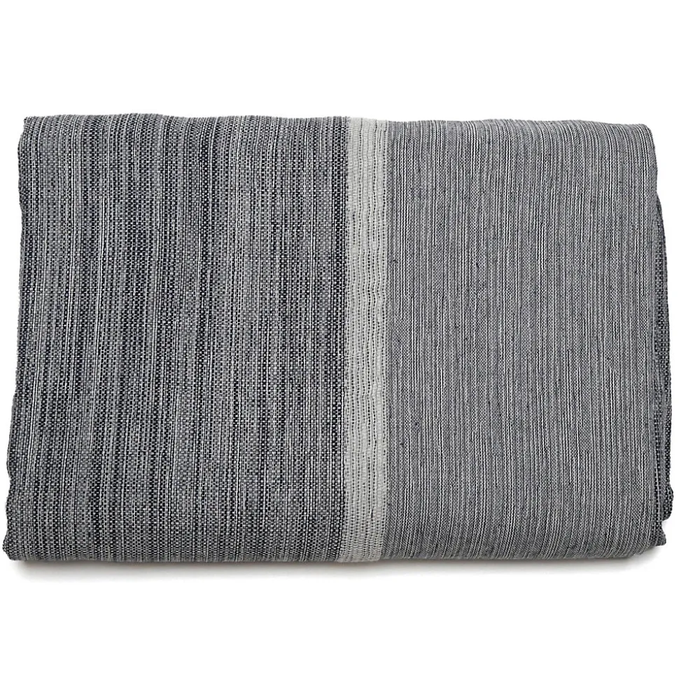 Dessus de lit ZAGORA pur coton 250 g/m² 260x240 cm noir granit