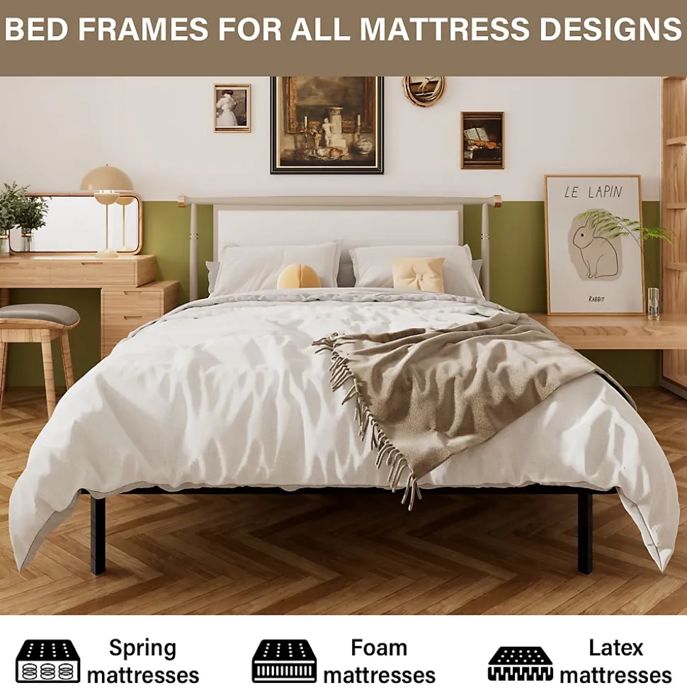 Dewinner Sommier à Lattes sur Pieds,Lit 2x14 Lattes,7 Pieds Inclus,160x200 CM