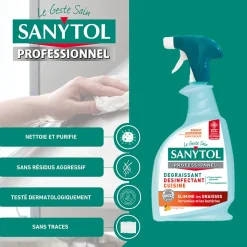 Dégraissant désinfectant cuisine agrumes Sanytol 0,75L