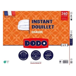 DODO - Couette - Instant douillet - 220 x 240 cm - 300g/m² - Blanc