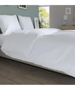 DODO - Housse de couette - 260x240 cm - Coton - Antibactérien - Blanc - Fabriqué en France