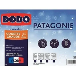 DODO Couette chaude Patagonie Blanc - 220x240 cm