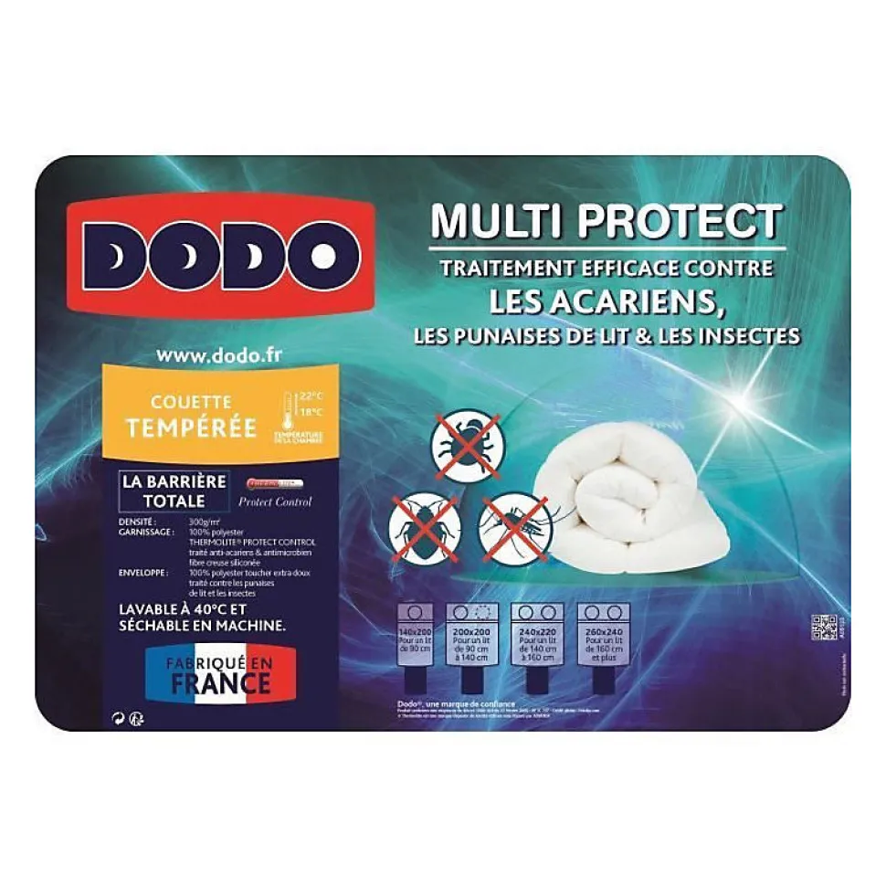 DODO Couette tempérée MULTIPROTECT - 240 x 260 cm