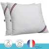 DODO Lot de 2 oreillers Tendance - 60 x 60 cm - Garnissage 100% Polyester fibre creuse siliconée - Blanc