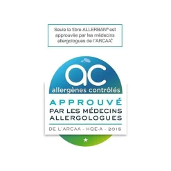 DODO Oreiller Grand luxe Quallofil Allerban - 60 x 60 cm - Blanc