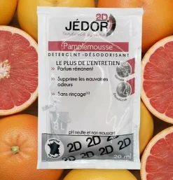 Dosettes 2D détergent nettoyant désodorisant - Jédor - Parfum Pamplemousse (100 dosettes)