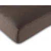 Drap housse 57 fils/cm² toutes dimensions - Choco - 160 x 200 cm