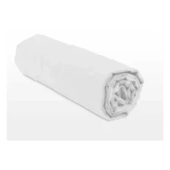 Drap Housse - HOME LINGE PASSION - HP71760 - 90 x 190 cm + 30 cm bonnet - Microfibre - 82 g - BLANC