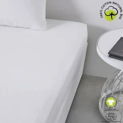 Drap housse 1 place - 100% coton BIO