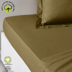 Drap housse 2 places - 100% coton BIO