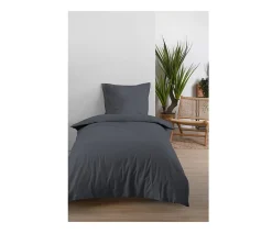 Drap housse 90 x 200 cm Ardoise Eden