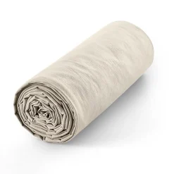 Drap housse 90 x 190 cm bonnet 30 cm "Prémium" pour lit 1 place - Prémium Sable