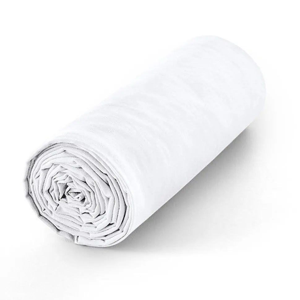 Drap housse 90 x 190 cm bonnet 30 cm "Prémium" pour lit 1 place - Prémium Neige