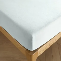 Drap housse 200 x 200 cm bonnet 30 cm "Prémium" pour lit 2 places King Size - Prémium Menthe