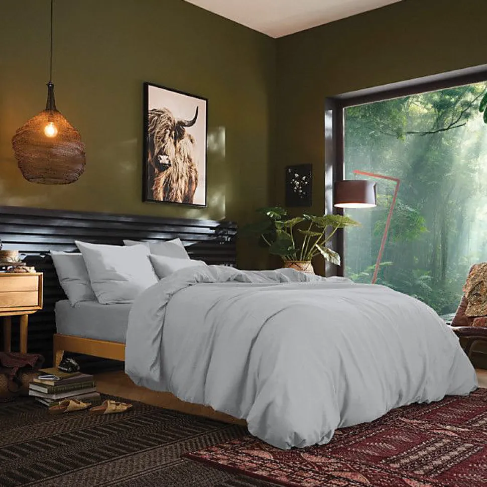 Drap housse 140 x 190 cm bonnet 30 cm "Prémium" pour lit 2 places - Prémium Nuage