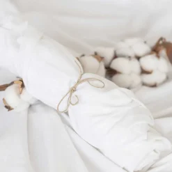 Drap housse bio bébé (40x80 cm - Blanc)