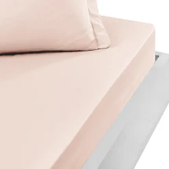 Drap housse bonnet 40 cm en percale coton PLUSPoudre 200x200 cm SOFT PERCALE