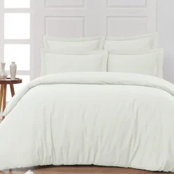 Drap housse bonnet 40 cm en percale coton PLUSEcru 140x200 cm SOFT PERCALE