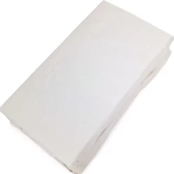 Drap housse CONCERTO satin de coton 200x200 cm bonnet 40 cm uni beige Craie