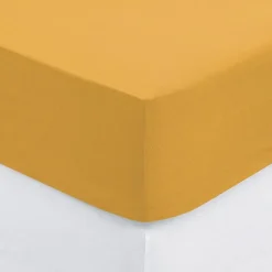 Drap housse coton uni 160 x 200 cm Couleur moderne canard