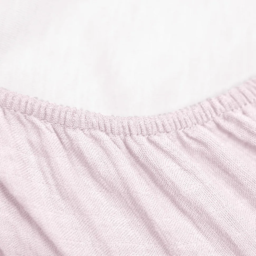 Drap housse couffin en double gaze à carreaux