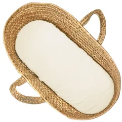 Drap housse couffin ovale en gaze de coton Jeanne