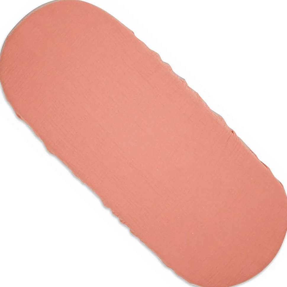 Drap housse couffin ovale en gaze de coton Jeanne