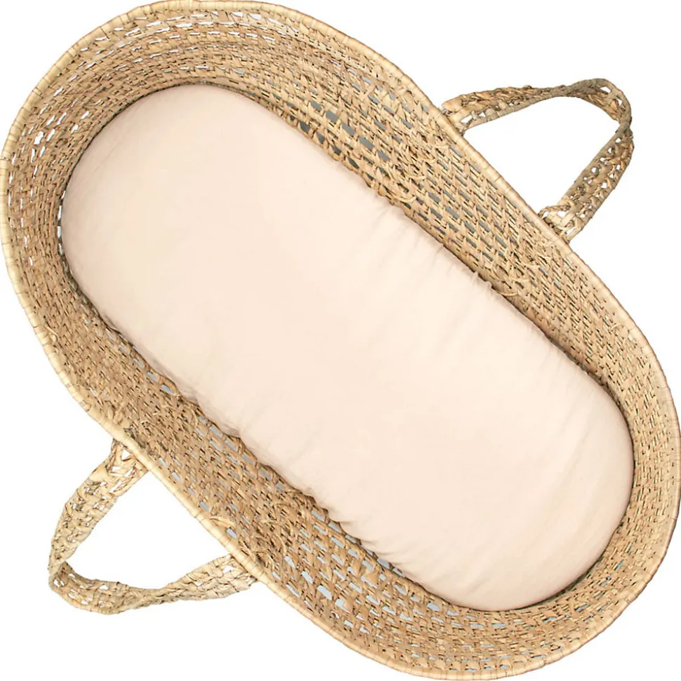 Drap housse couffin ovale en gaze de coton Jeanne