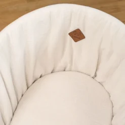 Drap housse couffin ovale en gaze de coton Jeanne