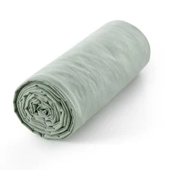 Drap housse "Drift" pur coton teint lavé 57 fils/cm² toutes dimensions - Vert - 180 x 200 cm bonnet de 30 cm