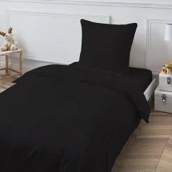 Drap housse en coton 57 fils uni bonnet 25cm 90x200cm