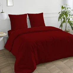 Drap housse en coton 57 fils uni bonnet 25cm 140x200cm