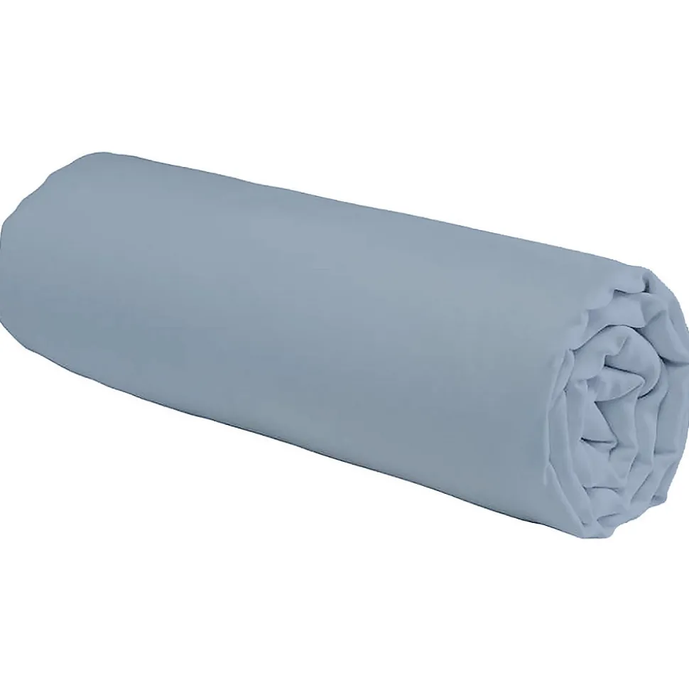 Drap housse en coton 57 fils uni bonnet 25cm 160x200cm