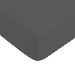 Drap housse en coton 57 fils uni bonnet 25cm 80x200cm