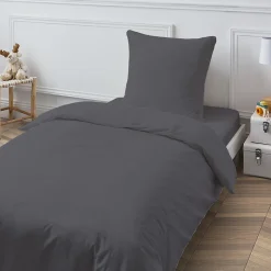 Drap housse en coton 57 fils uni bonnet 25cm 80x200cm