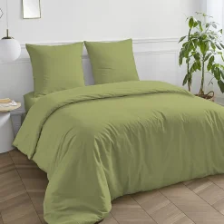 Drap housse en coton 57 fils uni bonnet 25cm 140x190cm